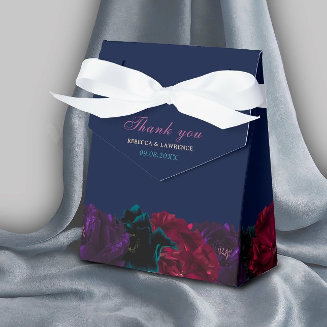 Eleganter Juwel Blume Blau Hochzeit Geschenkschachtel (Von Creator hochgeladen)