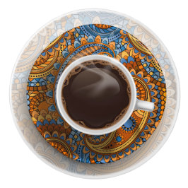 Eleganter Kaffee-Cup-Druckknopf - SRF Keramikknauf