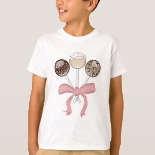 Eleganter Kakao-Damast-Kuchen-Pop T-Shirt