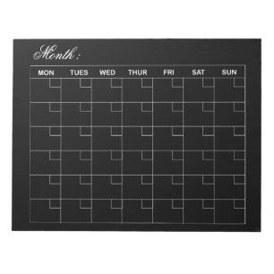 Eleganter Kalender-Planer Notizblock