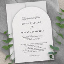 Eleganter Kalligraphie Hochzeitstich Schwarz-weiß