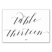 Eleganter Kalligraphietisch Dreizehn Empfang