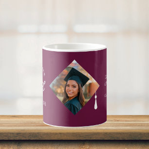Eleganter Kappe Abschluss-Foto-Andenken Kaffeetasse