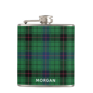 Eleganter Karo-Davidson-Tartan nach Maß  Flachmann