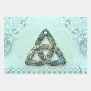 Eleganter keltischer Knoten Geschenkpapier Set