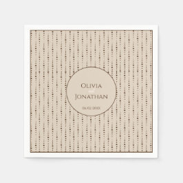 Eleganter Klassiker Beige verziert Serviette