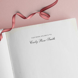 Eleganter Klassiker dieses Buches Permastempel