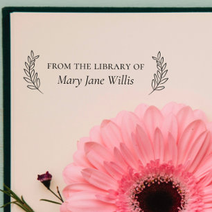 Eleganter Klassiker "From the Library of" Permastempel