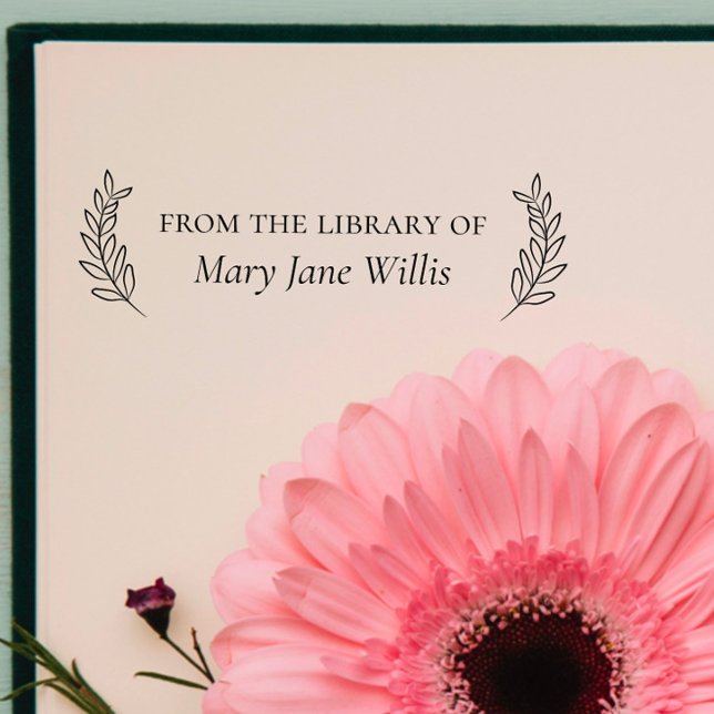 Eleganter Klassiker "From the Library of" Permastempel (Von Creator hochgeladen)