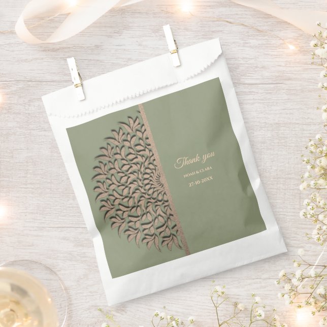 Eleganter Klassiker Mandala F Geschenktütchen (Ausgeschnitten)