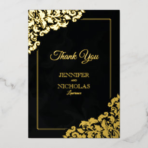 Eleganter Klassiker mit Blumendekorationen für Hoc Folieneinladung