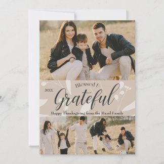 Eleganter klassischer Fall Erntedank individuell a Karte