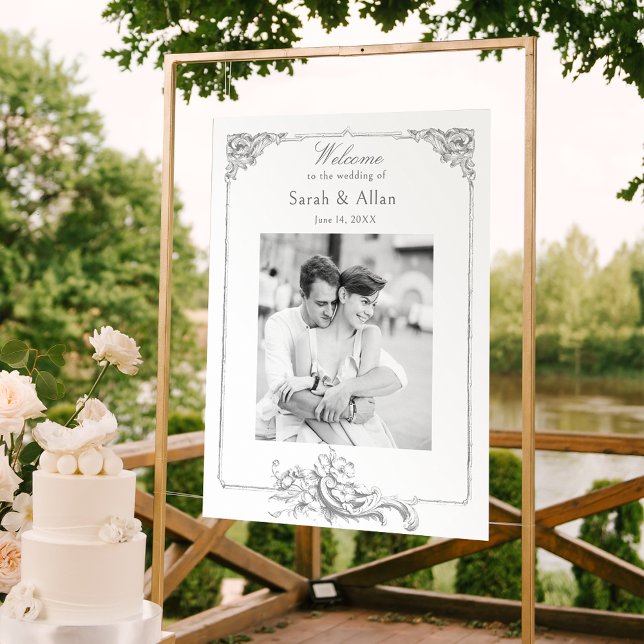 Eleganter klassischer französischer Rokoko Begrüßu Poster (Von Creator hochgeladen)