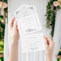Eleganter klassischer französischer Rokoko Floral