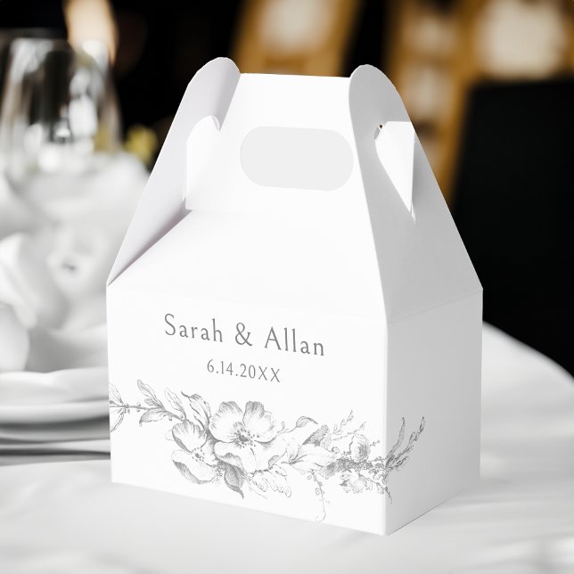 Eleganter klassischer französischer Rokoko Floral Geschenkschachtel (Von Creator hochgeladen)