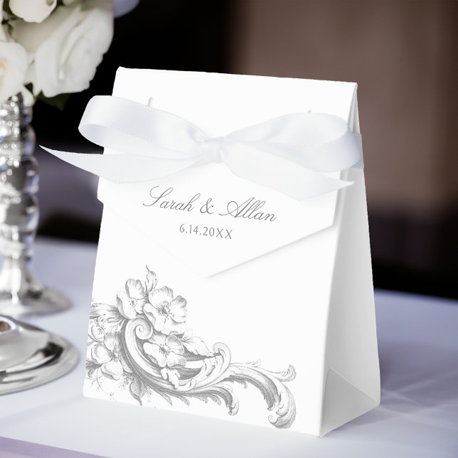 Eleganter klassischer französischer Rokoko Floral Geschenkschachtel (Von Creator hochgeladen)