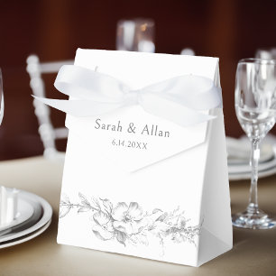 Eleganter klassischer französischer Rokoko Floral Geschenkschachtel