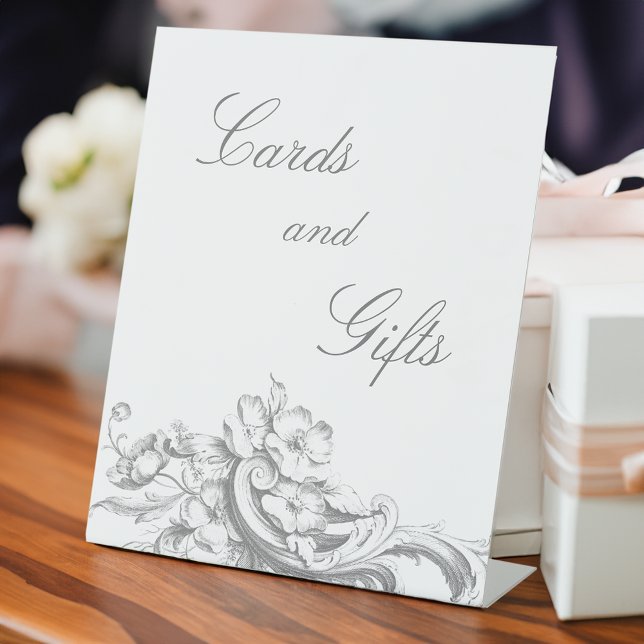 Eleganter klassischer französischer Rokoko Floral Sockelschild (Von Creator hochgeladen)