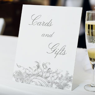 Eleganter klassischer französischer Rokoko Floral Sockelschild