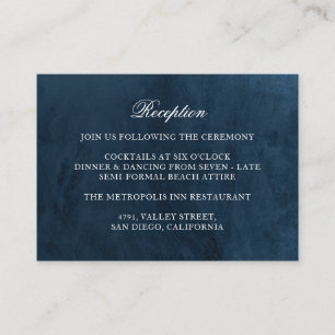 Eleganter klassischer Hochzeitmongram-Empfang Begleitkarte