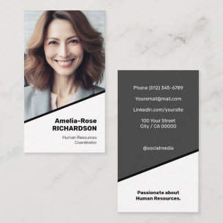 Eleganter klassischer Jobsucher Minimalistisch kla Visitenkarte