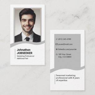 Eleganter klassischer Jobsucher Minimalistisch Sch Visitenkarte