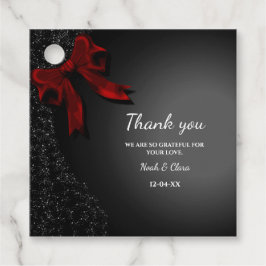 Eleganter Klassischer Minimalistischer Schwarzer B Geschenkanhänger