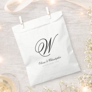 Eleganter klassischer Nachname ErstHochzeit Geschenktütchen
