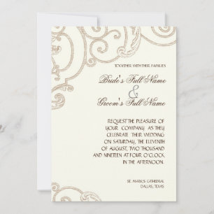 Eleganter Klassischer Weißer Orchid Minimalistisch Einladung