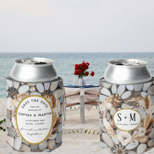 Eleganter Kleiner Stein Rustikaler Boho Blumenhoch Dosenkühler