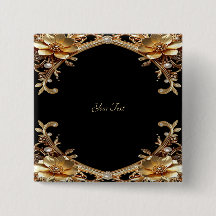 Eleganter Knopf mit goldenem Rahmen