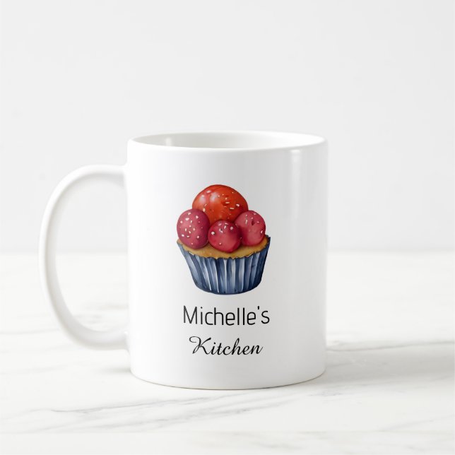 Eleganter Konditorchef für Kuchen Kaffeetasse (Links)