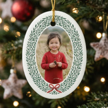 Eleganter Kranz-Bogen Weihnachts-Foto-Feiertag
