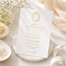 Eleganter Kranz-Monogramm Islamische Hochzeit