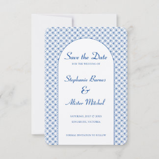 Eleganter Kreis Nahtloses Muster geometrisch Save The Date