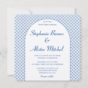 Eleganter Kreis Nahtloses Muster Geometrisch Styli Einladung