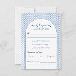 Eleganter Kreis Nahtloses Muster Geometrisch Styli RSVP Karte