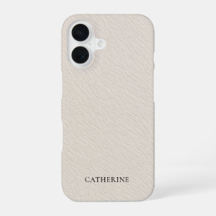 Eleganter Kunstleder-Telefonetui mit individuellem iPhone 16 Hülle
