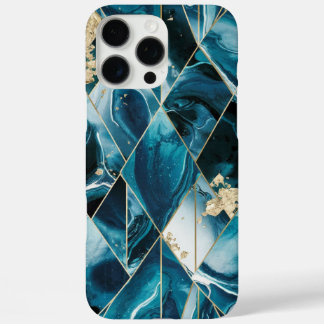 Eleganter Kupfer | Feminine Opulent Aquamarin Gold iPhone 16 Pro Max Hülle