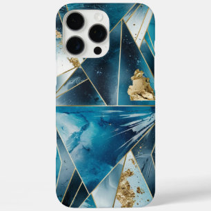 Eleganter Kupfer Feminine Opulent Aquamarin Gold iPhone 16 Pro Max Hülle