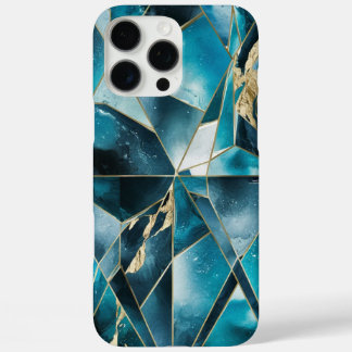 Eleganter Kupfer | Feminine Opulent Aquamarin Gold iPhone 16 Pro Max Hülle