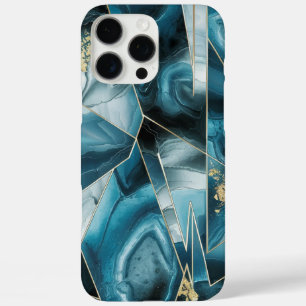 Eleganter Kupfer   Feminine Opulent Aquamarin Gold iPhone 16 Pro Max Hülle