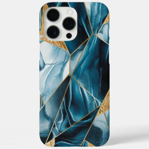 Eleganter Kupfer Feminine Opulent Aquamarin Gold iPhone 16 Pro Max Hülle