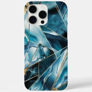 Eleganter Kupfer   Feminine Opulent Aquamarin Gold iPhone 16 Pro Max Hülle