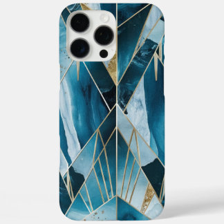 Eleganter Kupfer | Opulous Aquamarin Gold von Frau iPhone 16 Pro Max Hülle