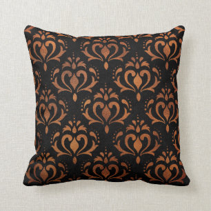 Eleganter Kupfer Vintag Gemustert Kissen