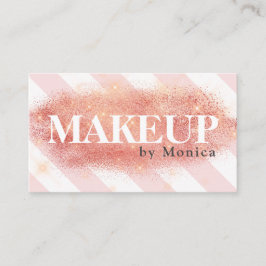 Eleganter Kupferstich aus Rose mit goldenen Streif Visitenkarte