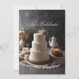 ELEGANTER LACE SIEHT JAHRESKUCH MIT FLORALISCHER O EINLADUNG