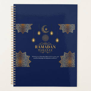Eleganter Laternen-Glanz-Ramadan-Gruß  Planer