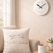 Eleganter Laufender Fuchs "Vertraue Deinen Instink